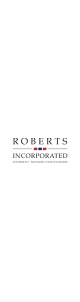 Advertisement for Roberts Incorporated