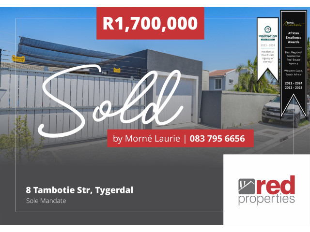  8  Tambotie Crescent, Tygerdal, Goodwood 