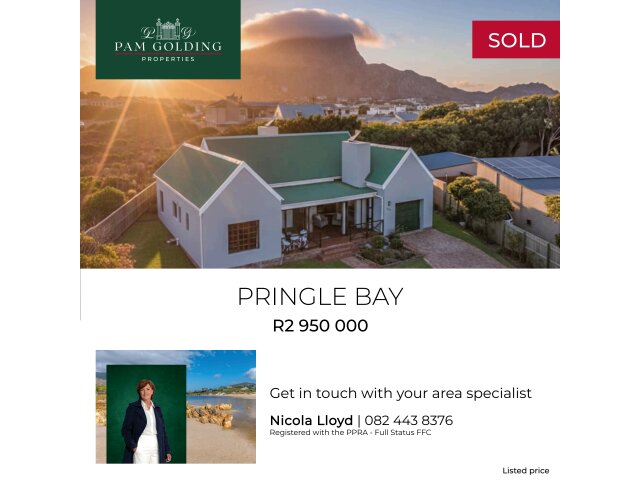 <!--[if BLOCK]><![endif]--> 1  William Avenue, Pringle Bay, Pringle Bay <!--[if ENDBLOCK]><![endif]-->