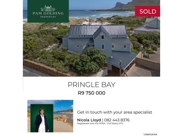 <!--[if BLOCK]><![endif]--> 4  Susan Road, Pringle Bay, Pringle Bay <!--[if ENDBLOCK]><![endif]-->