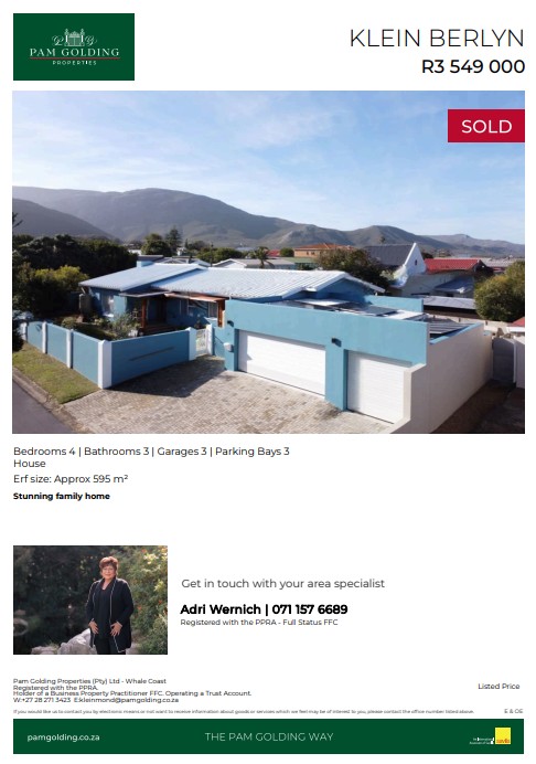 <!--[if BLOCK]><![endif]--> 12   Isaacsrivier Road, Klein Berlyn, Kleinmond, Kleinmond <!--[if ENDBLOCK]><![endif]-->